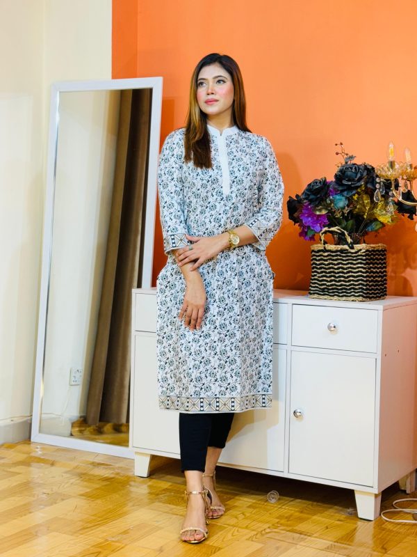 Screen Print One piece Kurti - Image 2