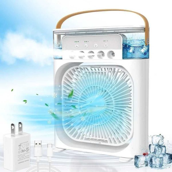 Portable USB Air Cooler Fan with Dream Light and Humidifier 10W - Image 4