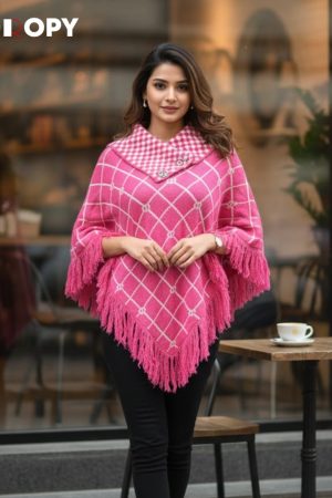 Ladies Winter Poncho – Stylish & Warm Women’s Woolen Poncho
