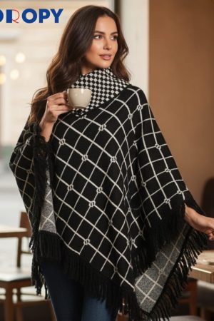 Ladies Winter Poncho – Stylish & Warm Women’s Woolen Poncho for Cold Weather